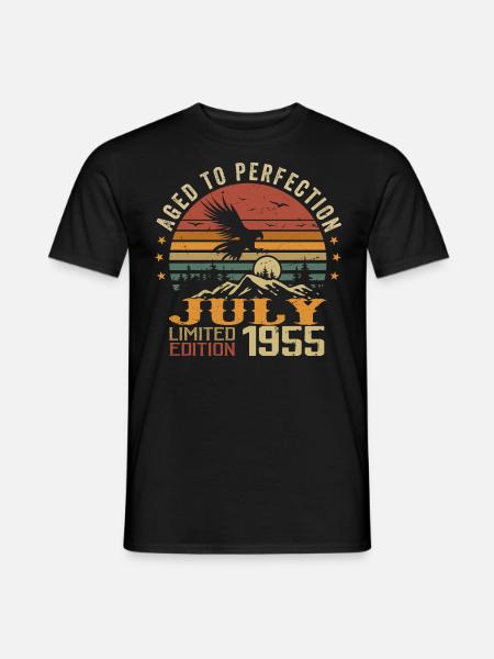 Millésime Juillet 1955 Anniversaire Juillet 1955 - Mænd T-shirt - sort