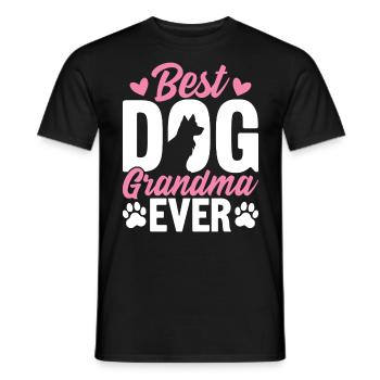 Beste Hundeoma aller Zeiten Lustige Hundegroßmutter Pawma - Männer T-Shirt - Schwarz - Vorne - AI Model Male 178 light (178cm)