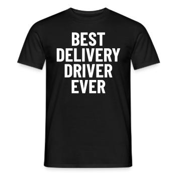 Bester Lieferfahrer aller Zeiten Lieferant Lebensmittelgeschäft - Männer T-Shirt - Schwarz - Vorne - AI Model Male 178 light (178cm)