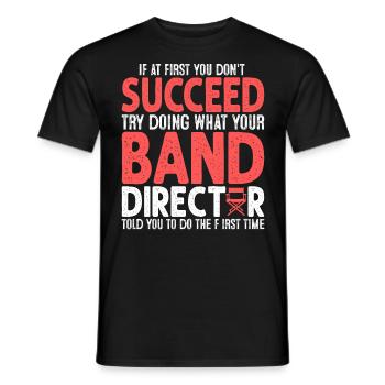 Band Director Appreciation Funny Broadway Musical - Men's T-Shirt - black - Front - AI Model Male 178 light (178cm)