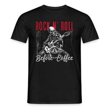 Rock n’roll avant le café des années 80 Musique Amateur de café - T-shirt homme - noir - Devant - AI Model Male 178 light (178cm)