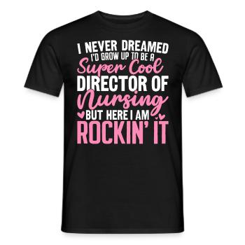 Directeur super cool des soins infirmiers médicaux - T-shirt homme - noir - Devant - AI Model Male 178 light (178cm)