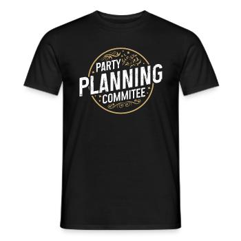Events Coordinator Party Planning Event Manager - Männer T-Shirt - Schwarz - Vorne - AI Model Male 178 light (178cm)