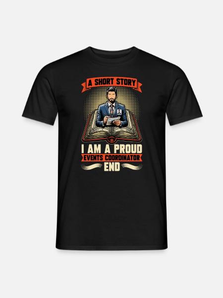 Events Coordinator A Short Story Event Organizer - Men's T-Shirt - black