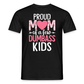 Stolze Mutter Von Ein Paar Dummen Kindern Lustige Mutter - Männer T-Shirt - Schwarz - Vorne - AI Model Male 178 light (178cm)
