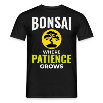 Japanischer Bonsai Gärtner Baum Sammler Gartenarbeit - Männer T-Shirt - Schwarz - Vorne - AI Model Male 178 light (178cm)
