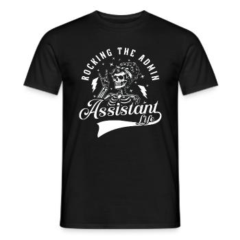 Admin Assistant Rocking The Admin Office Worker - T-shirt homme - noir - Devant - AI Model Male 178 light (178cm)