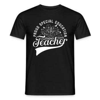 Health Educator Proud Special Education Instructor - Men's T-Shirt - black - Front - AI Model Male 178 light (178cm)