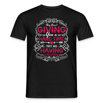 School Counselor They Aren't Giving Therapist - Men's T-Shirt - black - Front - AI Model Male 178 light (178cm)
