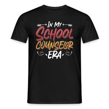 School Counselor In My School Counselor Counseling - Men's T-Shirt - black - Front - AI Model Male 178 light (178cm)
