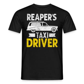 Faucheurs Chauffeur de taxi Drôle Directeur de funérailles Morgue - T-shirt homme - noir - Devant - AI Model Male 178 light (178cm)