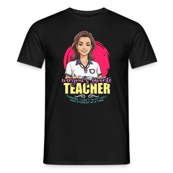 P.E Instructor Everyone's Favorite Gym Instructor - Männer T-Shirt - Schwarz - Vorne - AI Model Male 178 light (178cm)
