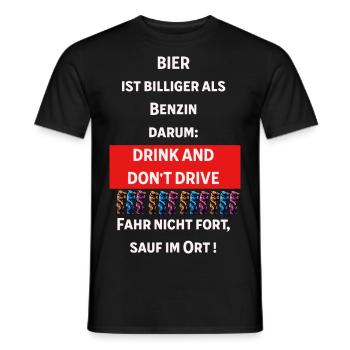 Party Shirt - Männer T-Shirt - Schwarz - Vorne - AI Model Male 178 light (178cm)