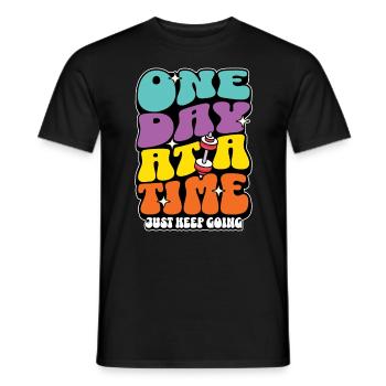 Coach de santé un jour à la fois Professeur d’éducation physique - T-shirt homme - noir - Devant - AI Model Male 178 light (178cm)