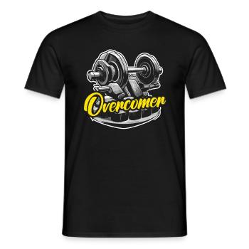 Health Coach Overcomer Gym Teacher Health Coaches - Men's T-Shirt - black - Front - AI Model Male 178 light (178cm)