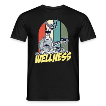 Health Coach Wellness Retro Workout Health Coaches - Men's T-Shirt - black - Front - AI Model Male 178 light (178cm)