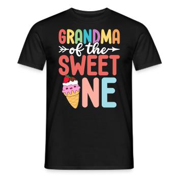 Grand-mère du doux Drôle Grandma Glace - T-shirt homme - noir - Devant - AI Model Male 178 light (178cm)