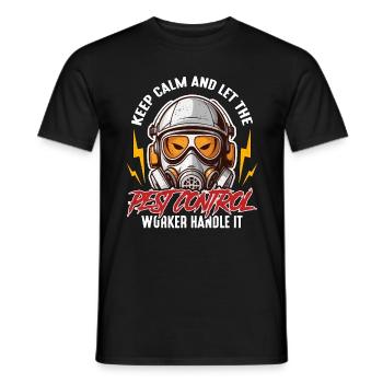 Pest Control Keep Calm And Let Pest Management - Men's T-Shirt - black - Front - AI Model Male 178 light (178cm)