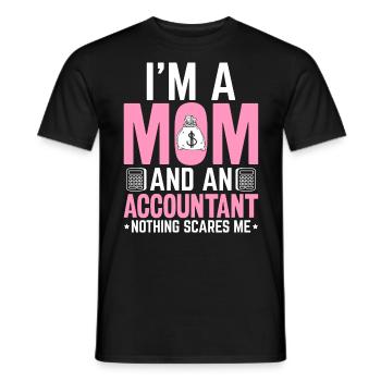 Ich bin eine Mutter und ein Buchhalter Lustige Mutter CPA - Männer T-Shirt - Schwarz - Vorne - AI Model Male 178 light (178cm)