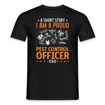 Pest Control A Short Story I Am Pest Management - Men's T-Shirt - black - Front - AI Model Male 178 light (178cm)