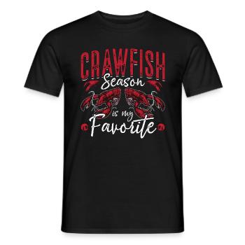 Crawfish Season Is My Favorite Season Sea Crawfish - Men's T-Shirt - black - Front - AI Model Male 178 light (178cm)