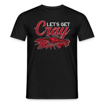 Crawfish Boil Let's Get Cray Loves Cajun Crawfish - Men's T-Shirt - black - Front - AI Model Male 178 light (178cm)
