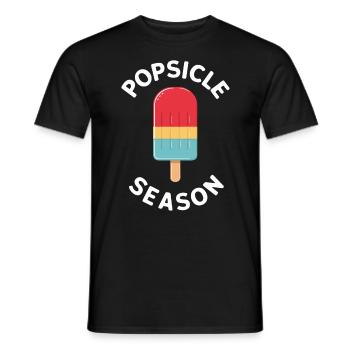 Eis am Stiel Jahreszeit Lustig Sommer Snacks Eis - Männer T-Shirt - Schwarz - Vorne - AI Model Male 178 light (178cm)