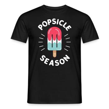 Popsicle Season Ice Pop Funny Popsicle Frozen - T-shirt homme - noir - Devant - AI Model Male 178 light (178cm)