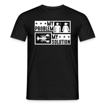 Écrevisses bouillir Mon problème Mon pictogramme Maman Papa - T-shirt homme - noir - Devant - AI Model Male 178 light (178cm)