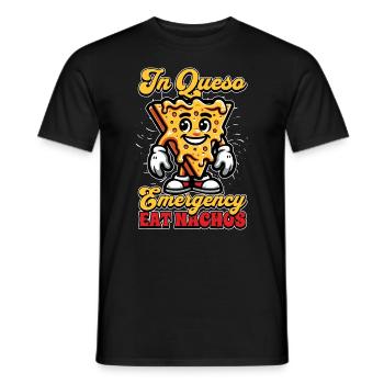 Nachos In Queso Emergency Mexican Food Taco Lover - Männer T-Shirt - Schwarz - Vorne - AI Model Male 178 light (178cm)
