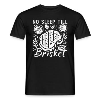 Brisket Barbeque No Sleep 'Till Brisket BBQ Lover - Männer T-Shirt - Schwarz - Vorne - AI Model Male 178 light (178cm)