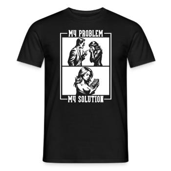 Ribs Barbecue My Problem My Pictogram Mom Dad - Männer T-Shirt - Schwarz - Vorne - AI Model Male 178 light (178cm)