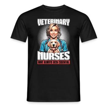 Veterinary Nurses Have Always Been Veterinarian - Männer T-Shirt - Schwarz - Vorne - AI Model Male 178 light (178cm)