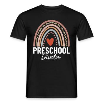 Preschool Director Funny Boho Pre K Childcare - Men's T-Shirt - black - Front - AI Model Male 178 light (178cm)