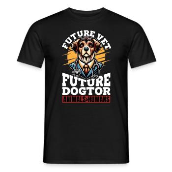 Veterinary Medicine Future Vet Future Vet Tech - Men's T-Shirt - black - Front - AI Model Male 178 light (178cm)