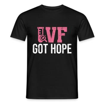 IVF Got Hope Funny Infertility IVF Mom Egg - Men's T-Shirt - black - Front - AI Model Male 178 light (178cm)