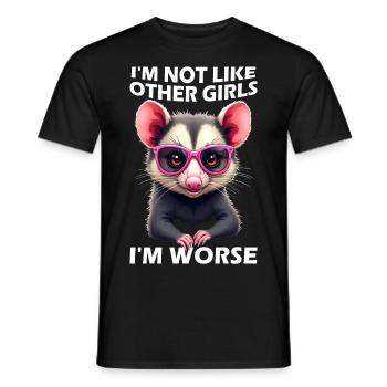 I'm not like other girls I'm worse - Men's T-Shirt - black - Front - AI Model Male 178 light (178cm)