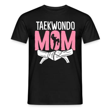 Taekwondo Maman Drôle Arts Martiaux Sport de combat - T-shirt homme - noir - Devant - AI Model Male 178 light (178cm)