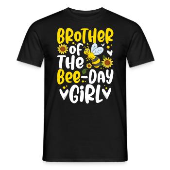 Bruder Der Biene Day Girl Lustige Hummel - Männer T-Shirt - Schwarz - Vorne - AI Model Male 178 light (178cm)
