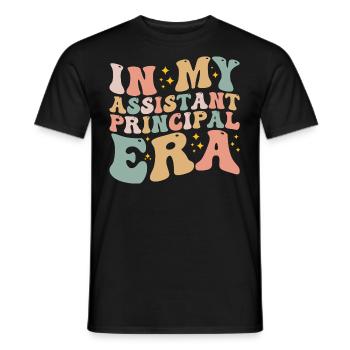 In My Assistant Principal Era - Men's T-Shirt - black - Front - AI Model Male 178 light (178cm)