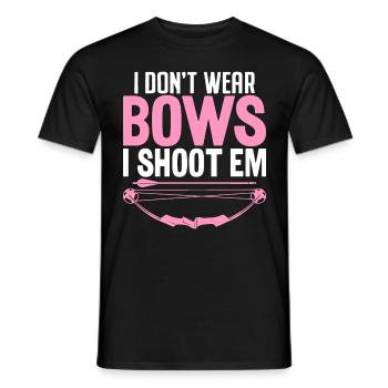 Ich trage keine Bögen, ich schieße sie lustiger Pfeil - Männer T-Shirt - Schwarz - Vorne - AI Model Male 178 light (178cm)