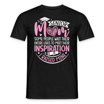 Senior Mom Class Of 2024 Funny Senior Graduation - Men's T-Shirt - black - Front - AI Model Male 178 light (178cm)