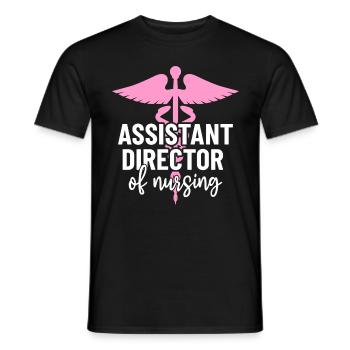 Directrice adjointe des soins infirmiers Funny ADON Nurse - T-shirt homme - noir - Devant - AI Model Male 178 light (178cm)