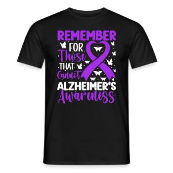 N’oubliez pas pour ceux qui ne peuvent pas la démence - T-shirt homme - noir - Devant - AI Model Male 178 light (178cm)