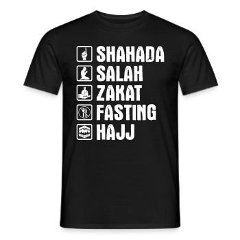 Muslim Gift for Muslims Islamic Religion Islam - Men's T-Shirt - black - Front - AI Model Male 178 light (178cm)