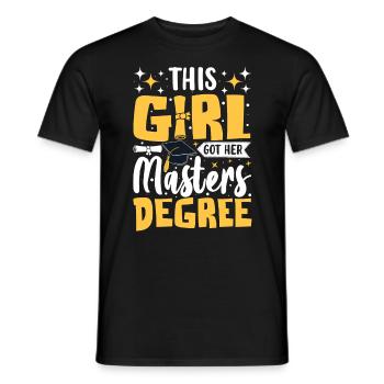 Lustige Masterklasse 2024 MBA Damen Masters - Männer T-Shirt - Schwarz - Vorne - AI Model Male 178 light (178cm)