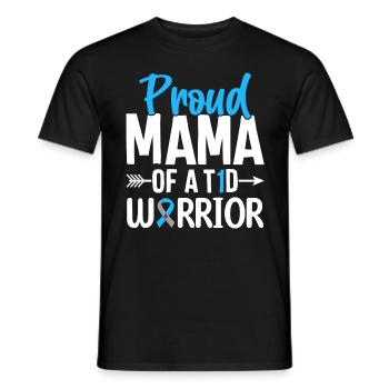 T1D Mama Typ 1 Diabetes Blaues Band nutzlos - Männer T-Shirt - Schwarz - Vorne - AI Model Male 178 light (178cm)