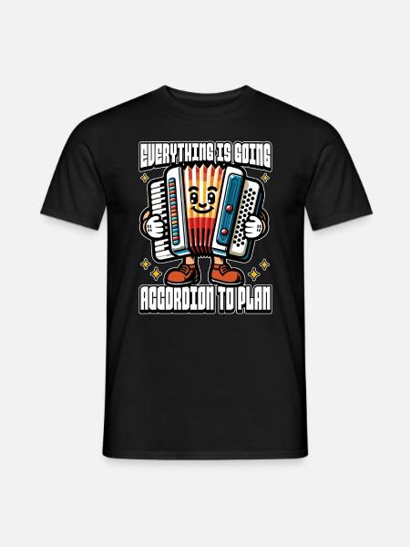 Accordion Everything Is Going Accordion Musician - Men's T-Shirt - black