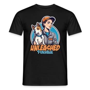 Dog Trainer Unleashed Potential Animal Behaviorist - Männer T-Shirt - Schwarz - Vorne - AI Model Male 178 light (178cm)