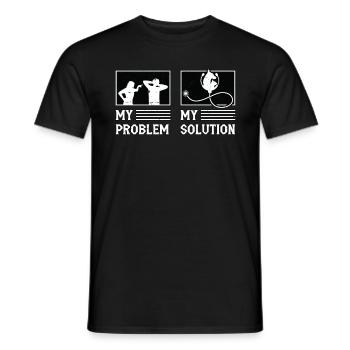 Médecine vétérinaire Mon problème Mon pictogramme Papa - T-shirt homme - noir - Devant - AI Model Male 178 light (178cm)